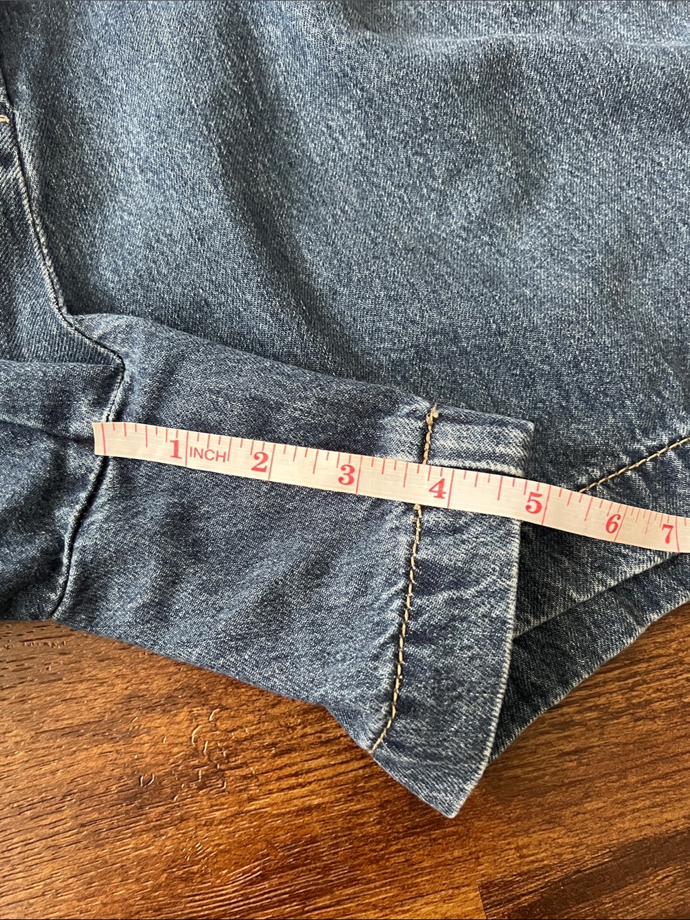 Old Navy High-Waist Blue Denim Shorts - Picture 5 of 7